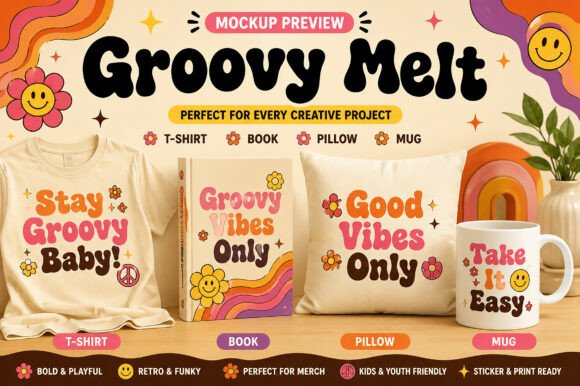 Groovy Melt Font - Preview 2