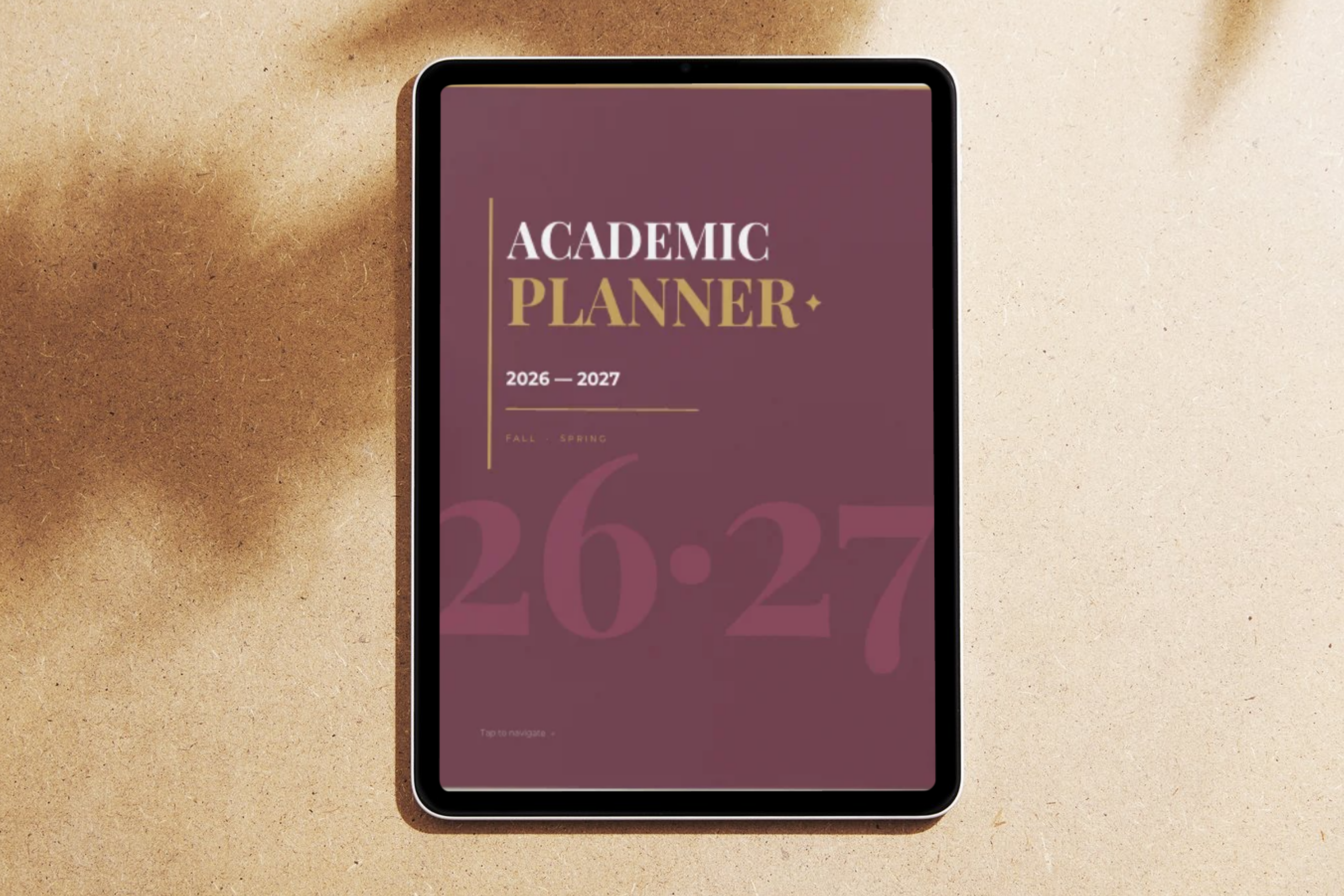 Hyperlinked Academic Planner 2026-2027