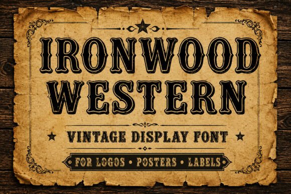 Ironwood Western Font by Bundle