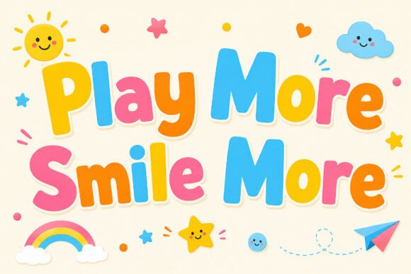 Jolly Sans Font PNG with transparent background - Preview 1