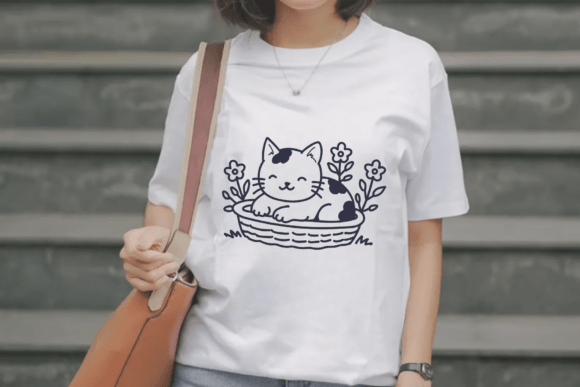 Kawaii Kitty Doodle Font PNG with transparent background - Preview 1