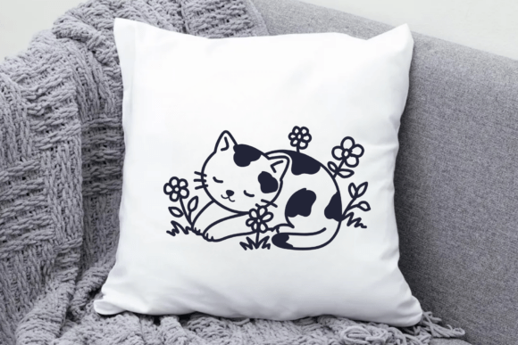 Kawaii Kitty Doodle Font PNG with transparent background - Preview 4