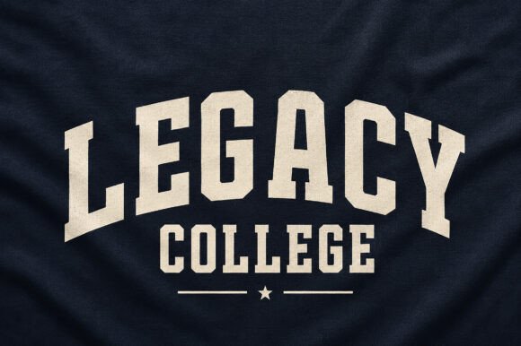 Preview specimen of Legacy College display font