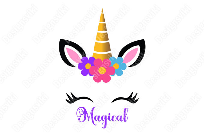 Magical Unicorn Vector Illustration Graphic by Designsviki · Creative ...