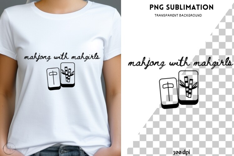 Mahjong Png Design for T-shirts Graphic by Tanya Kart · Creative Fabrica