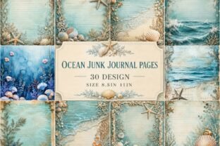 Ocean Seashell Watercolor Backgrounds Graphic by Attractions Artist ...