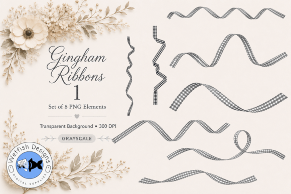 PNG Gingham Ribbons 1