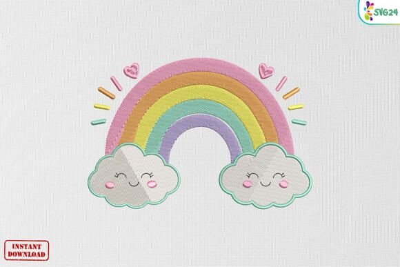 Pastel Rainbow Happy Cloud Dreams