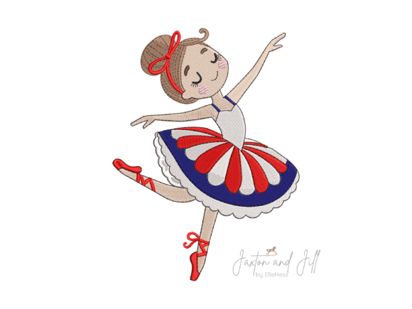 Patriotic Americana Ballerina Dancer