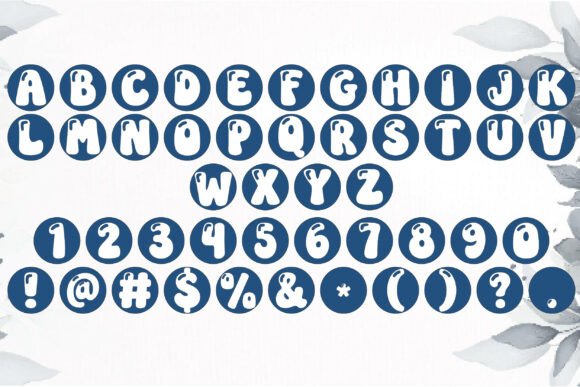 Patriotic Bracelet Font PNG with transparent background - Preview 2
