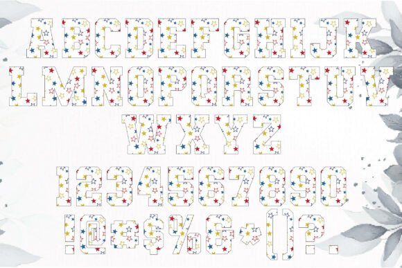 Patriotic Day Font PNG with transparent background - Preview 2