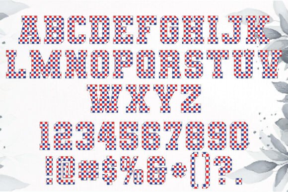Patriotic Day Font PNG with transparent background - Preview 3