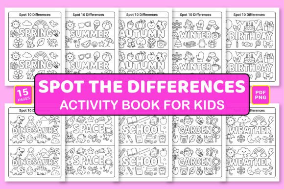 Spot the Differences Book for Kids