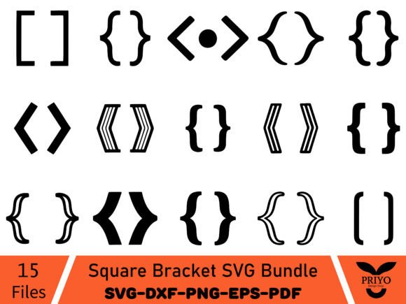 Square Bracket SVG Bundle