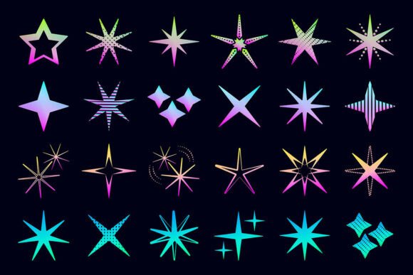 Stars and Sparkles Neon Set