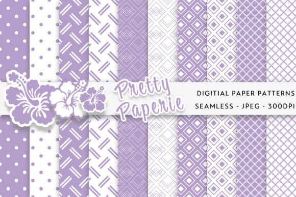 10 Digital Paper Backgrounds Gráfico Planos de Fundo Por Pretty Paperie