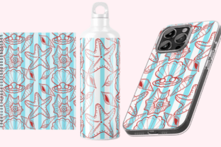 Aesthetic Nautical Seashell Pattern Graphic by Fatia hafida · Creative ...