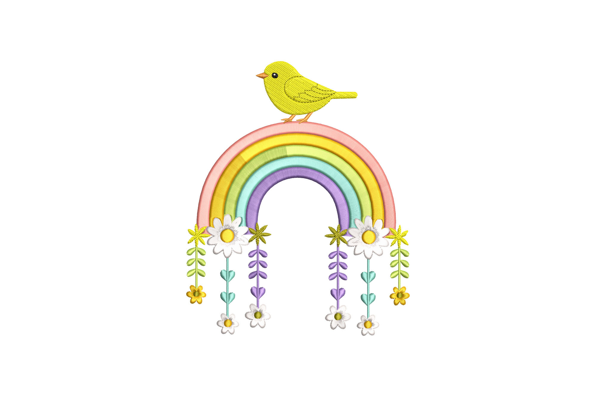 Bird with Rainbow