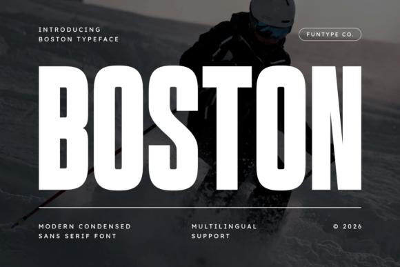 Boston Sans Serif Font By Funtype Co.