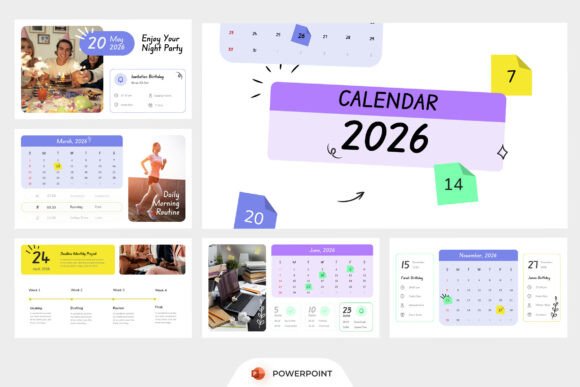 Creative Calendar 2026 PowerPoint