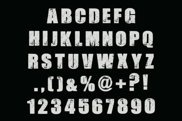 Damage Vintage Font - Preview 4
