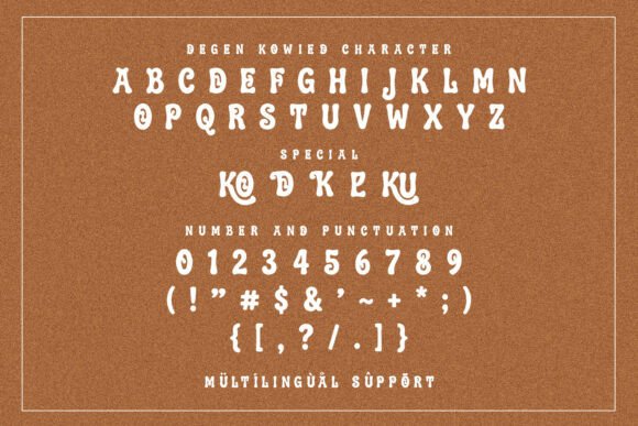 Degen Kowied Font - Preview 5