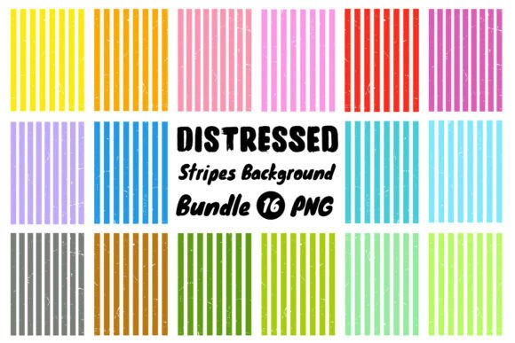 Distressed Stripes Background Bundle PNG Gráfico Ilustraciones Imprimibles Por DSIGNS
