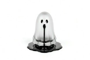Dripping Black Liquid Ghost Graphic by sahamilon530 · Creative Fabrica