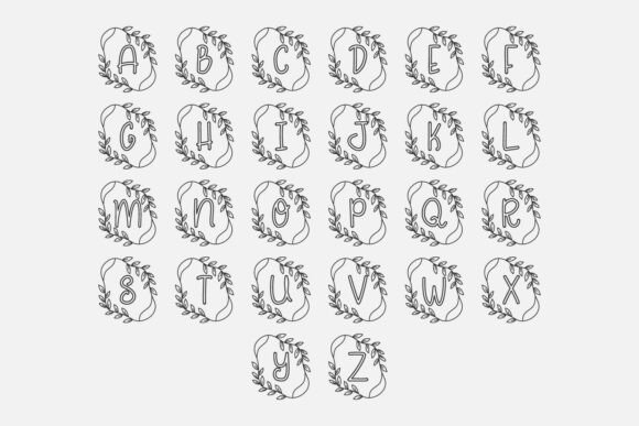 Flora Seal Monogram Font - Preview 1