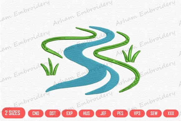 Flowing River Meadow Nature Path