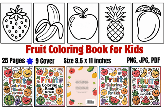 Fruit Coloring Book for Kids