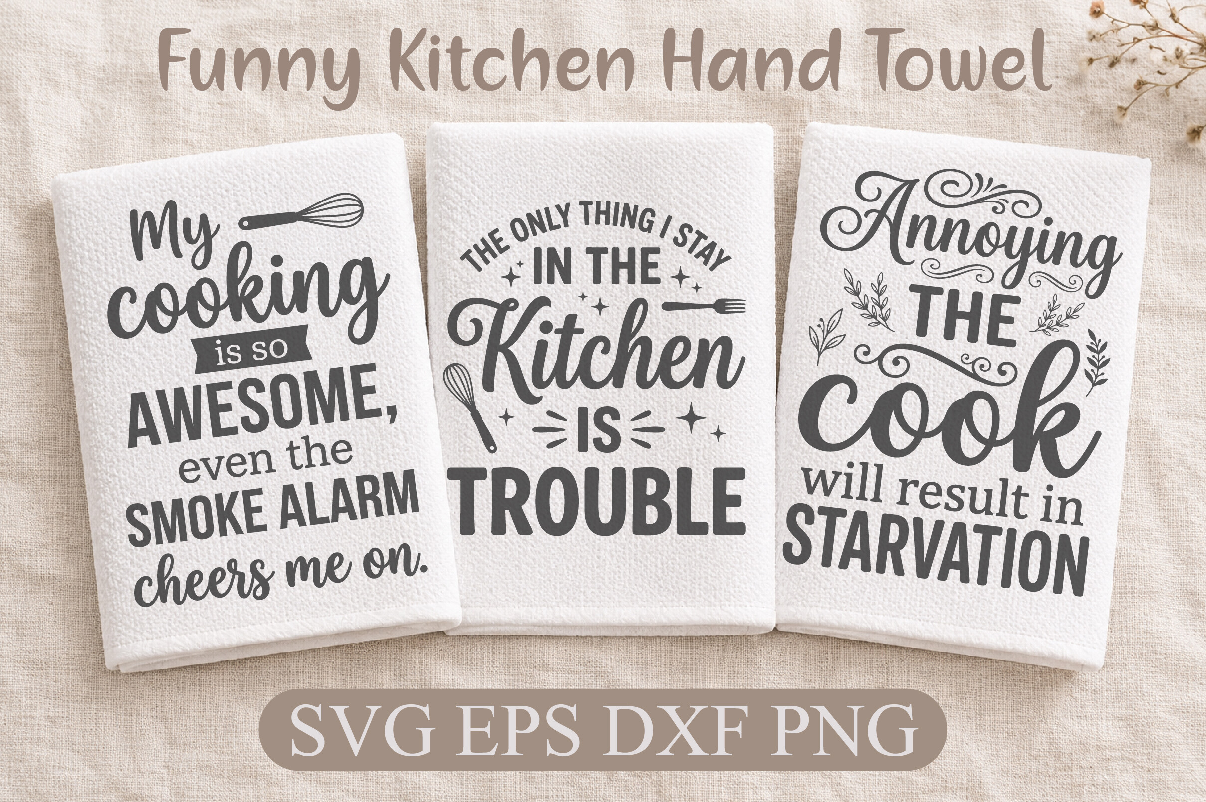 Funny Kitchen Hand Towel SVG Graphic by Rose Art · Creative Fabrica