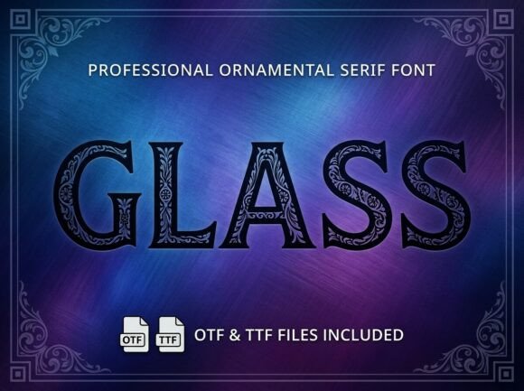 Glass Font - Preview 1