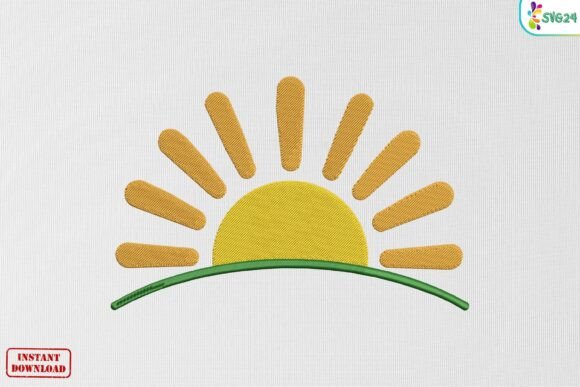 Golden Sunrise Meadow Nature Crest