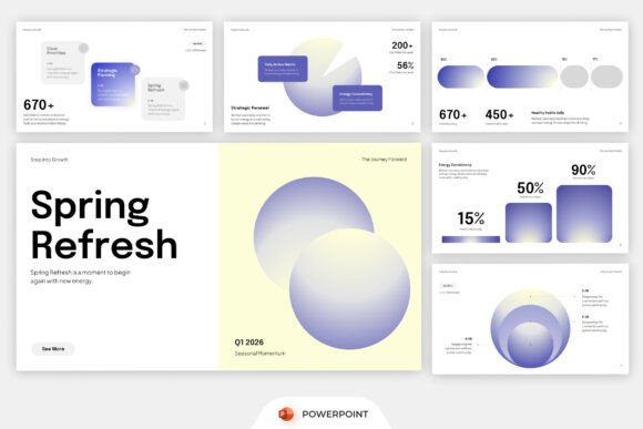 Preview of Growth Report PowerPoint PowerPoint template