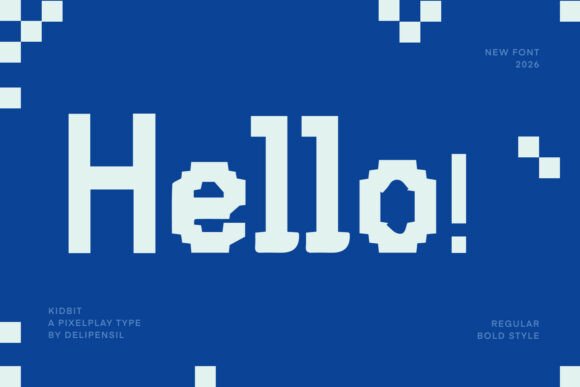 Kidbit Font PNG with transparent background - Preview 1