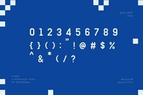 Kidbit Font PNG with transparent background - Preview 6