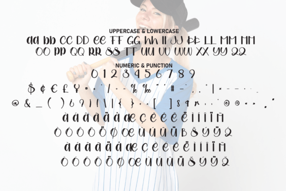 Mama Basebal Font PNG with transparent background - Preview 6