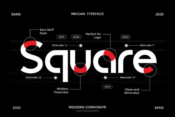 Meigan Font PNG with transparent background - Preview 4