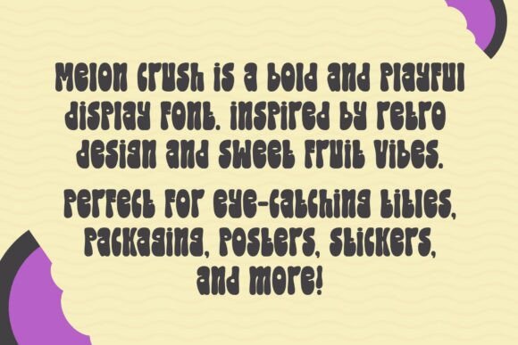 Melon Crush Font PNG with transparent background - Preview 1