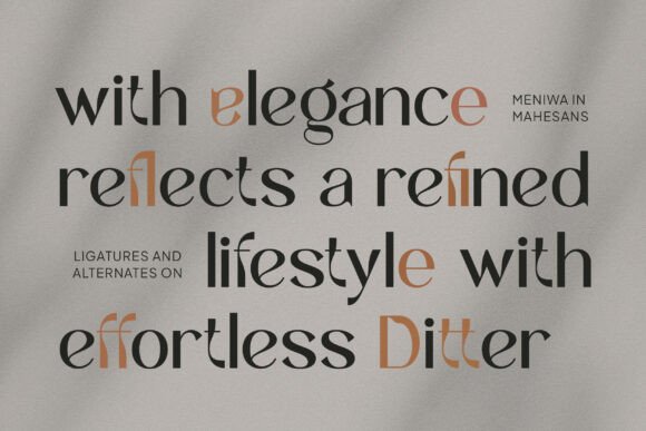 Meniwa Font PNG with transparent background - Preview 6
