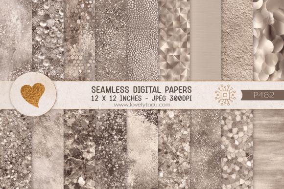 Muted Gold Glitter and Metallic Textures Grafik Texturen Von Lovelytocu