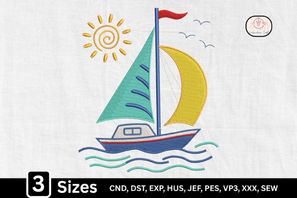 Nautical Summer Sailboat