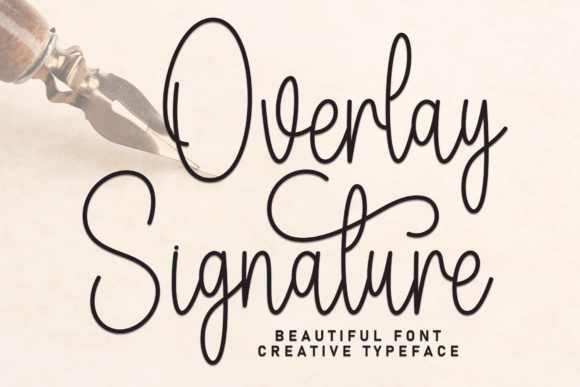 Overlay Signature Fonts