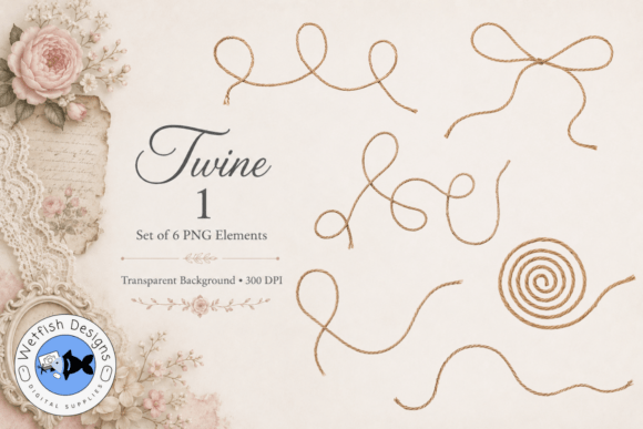 PNG Twine 1 Gráfico Elementos decorativos Por Wetfish Designs