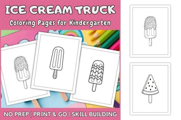 Popsicle Coloring Pages for Kids