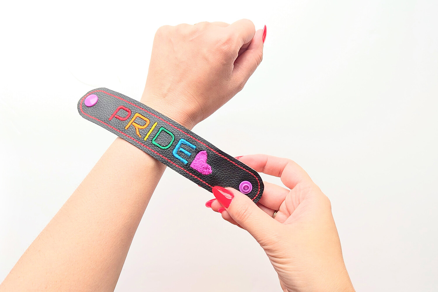 Pride Bracelet Wristband ITH Applique