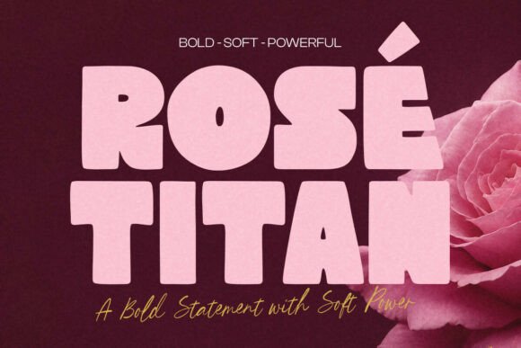 Rose Titan Display Font By letterhend