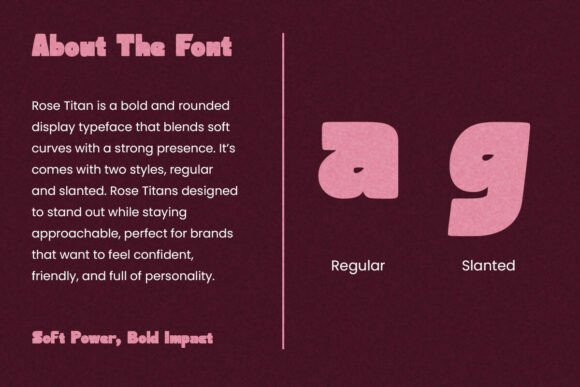 Rose Titan Font PNG with transparent background - Preview 2