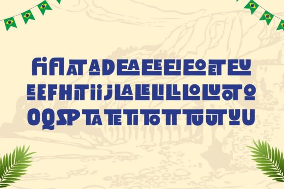 Samba Spark Font PNG with transparent background - Preview 6